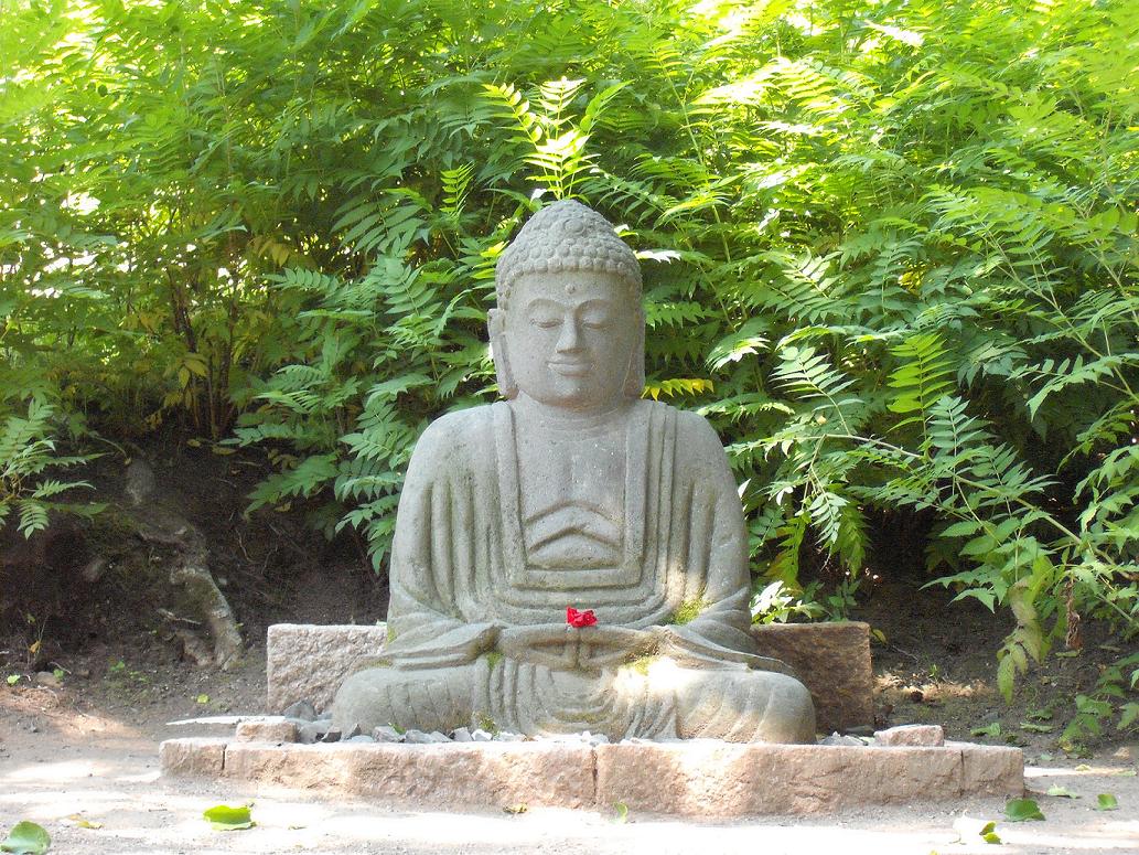 Buddha mit Blüte